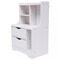 Modern End Side Table Bedroom Bedside Nightstand Cabinet With 2 Storage Drawers